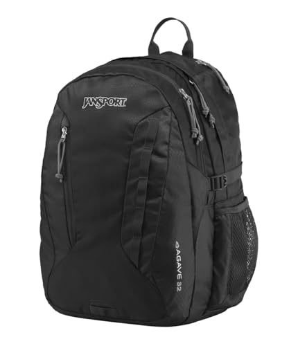 JanSport Agave soft tricot lined pocket protects tablets and accessories.