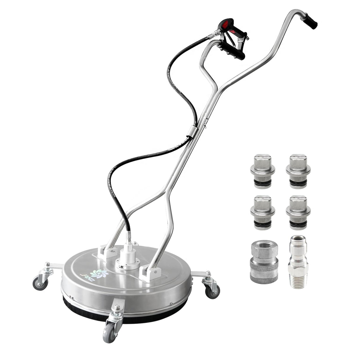 Janz 20-inch surface cleaner with four wheels for wide-area cleaning.