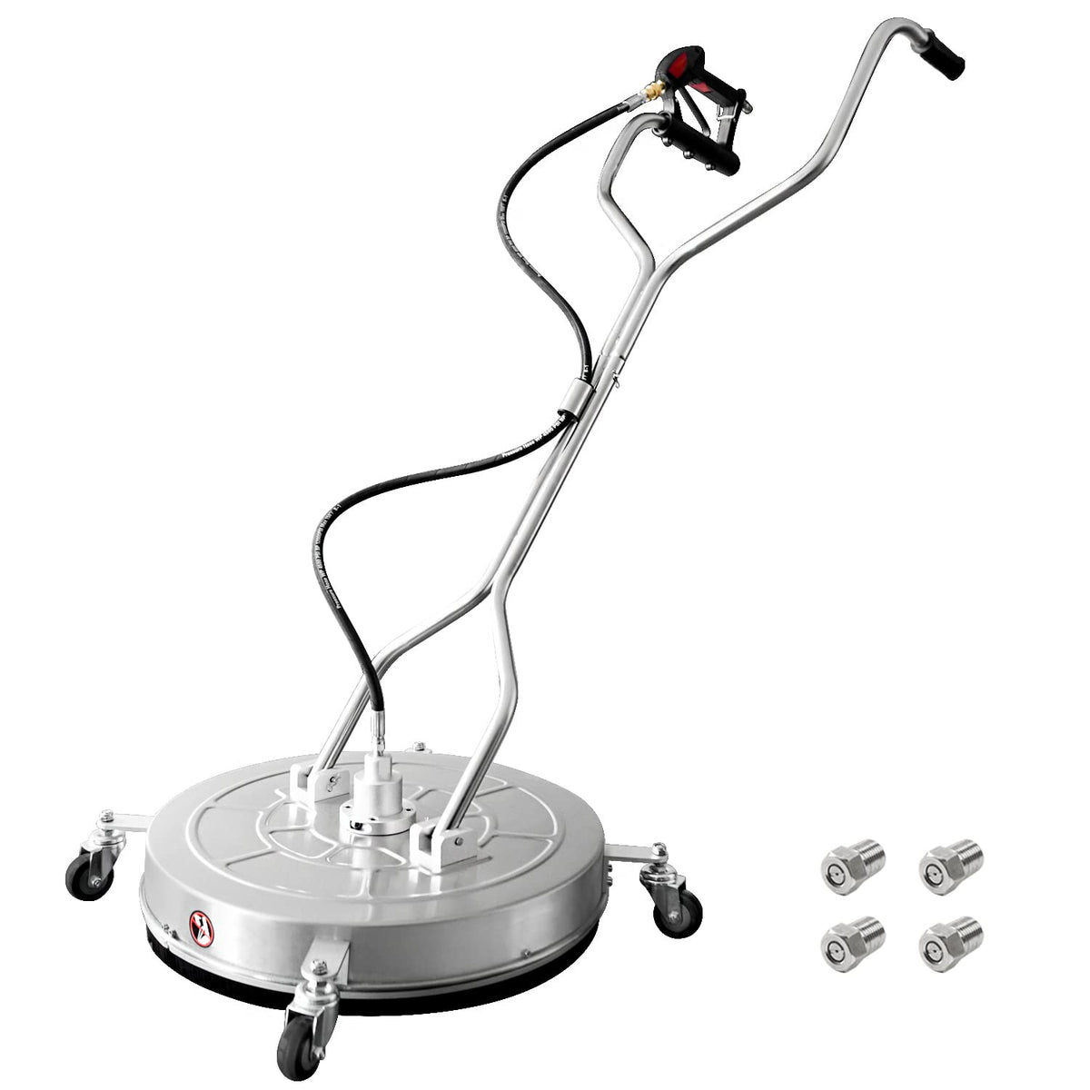 Janz 24-inch surface cleaner front view for wide-area cleaning efficiency