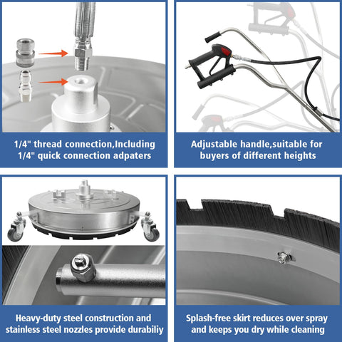 Janz four nozzle set and adapters for quick connection