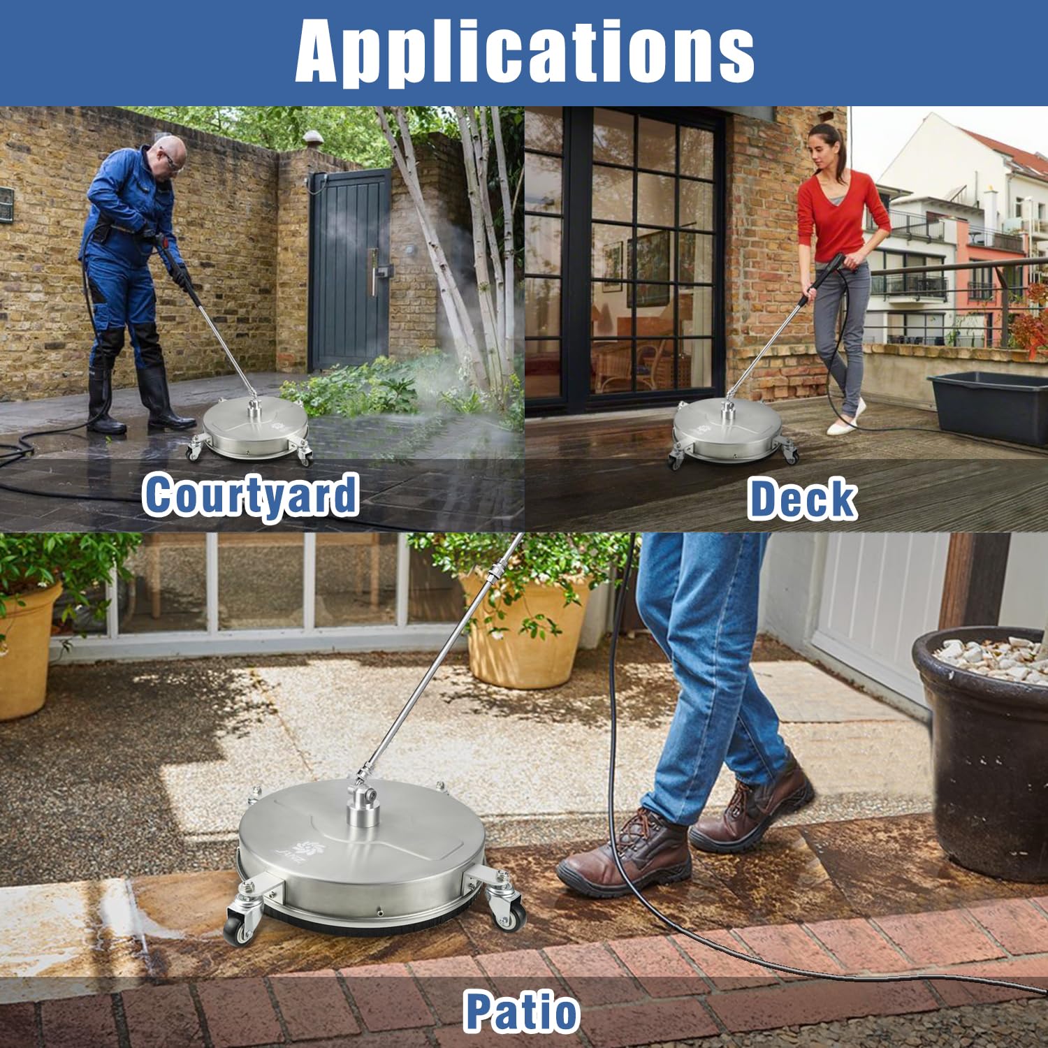 JANZ inlet filter protects equipment from debris during cleaning.