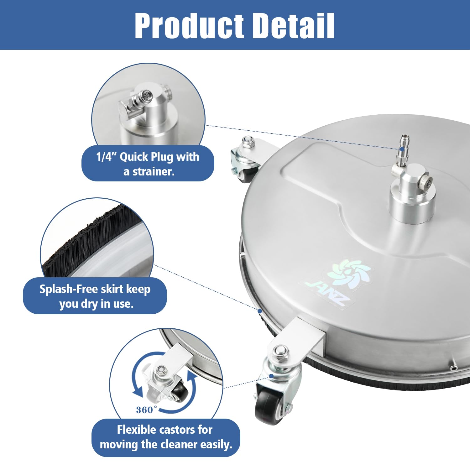 JANZ replacement nozzles pack maintains cleaning efficiency.