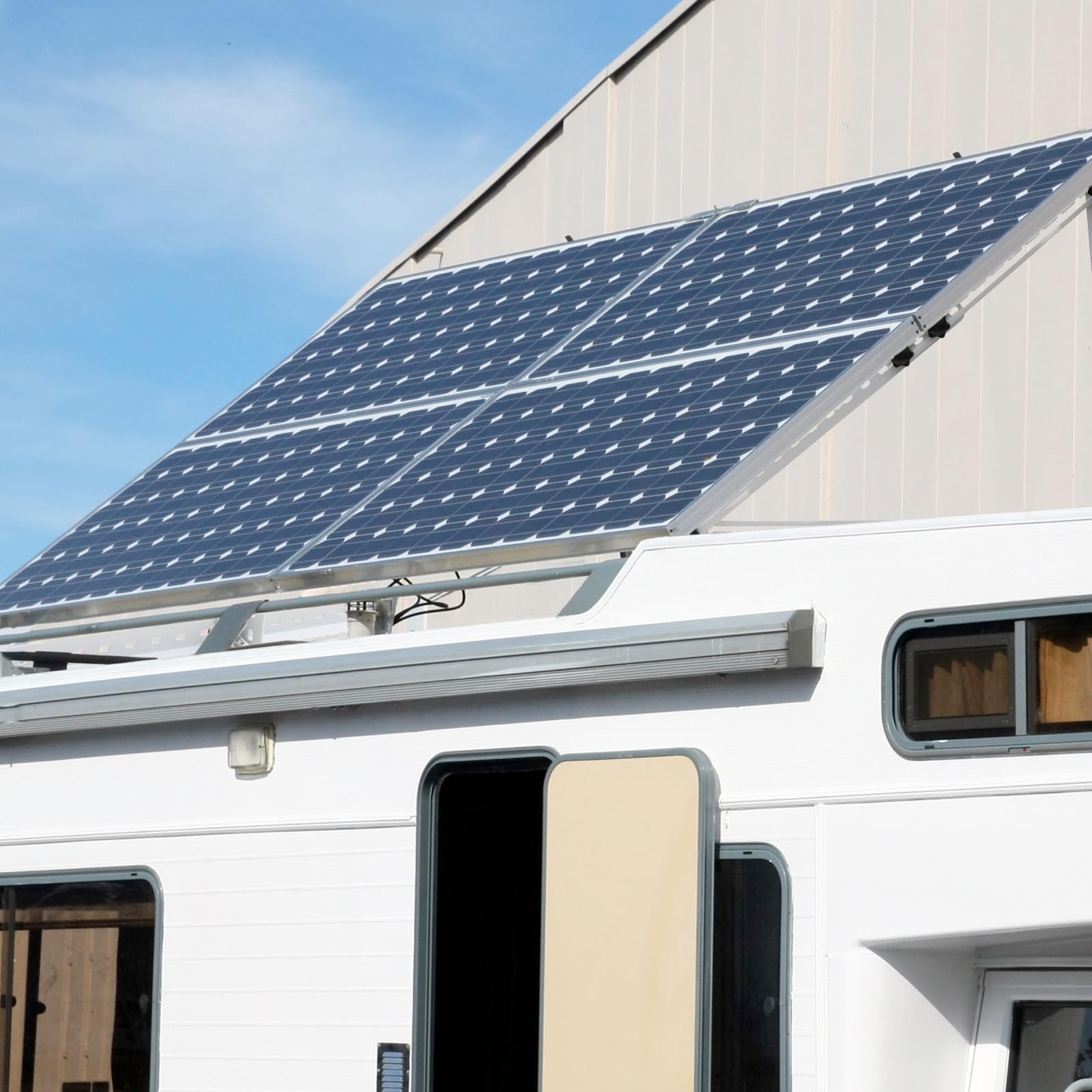 Ideal for RVs and marine applications with stable mounting on flat surfaces.
