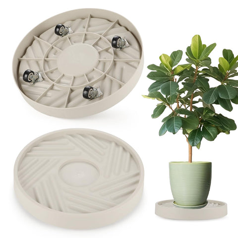 JAOXISOU plant caddy with wheels rolling stand for easy indoor movement