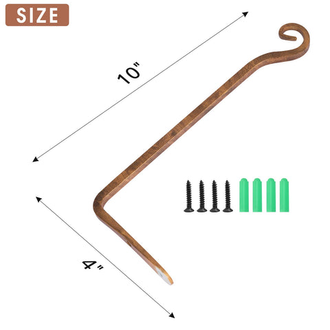 Jardim bird feeder hook, weather-ready outdoor hanging solution