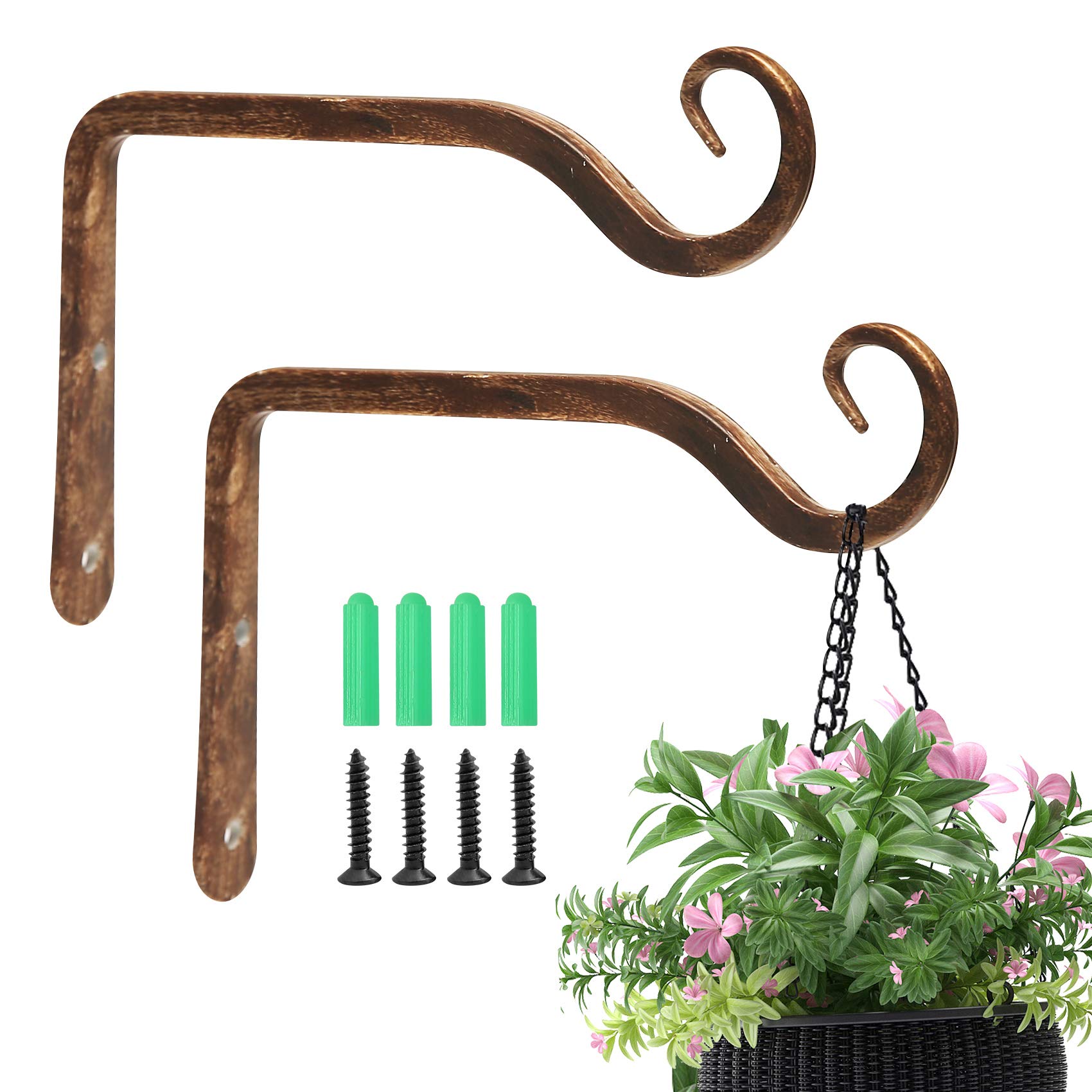Jardim 2 Pack wall hook closeup in rust-proof metal for versatile hanging