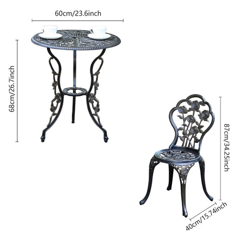 JARDIN DE CENTENNIAL compact 3-piece set fits balconies and small patios