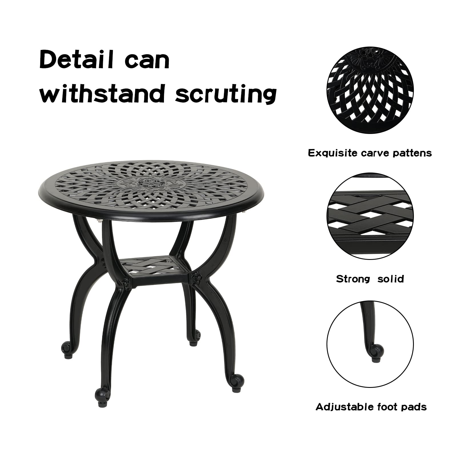 Jardin de Centennial dimension 20.8 in diameter by 18.5 in height for versatile placement