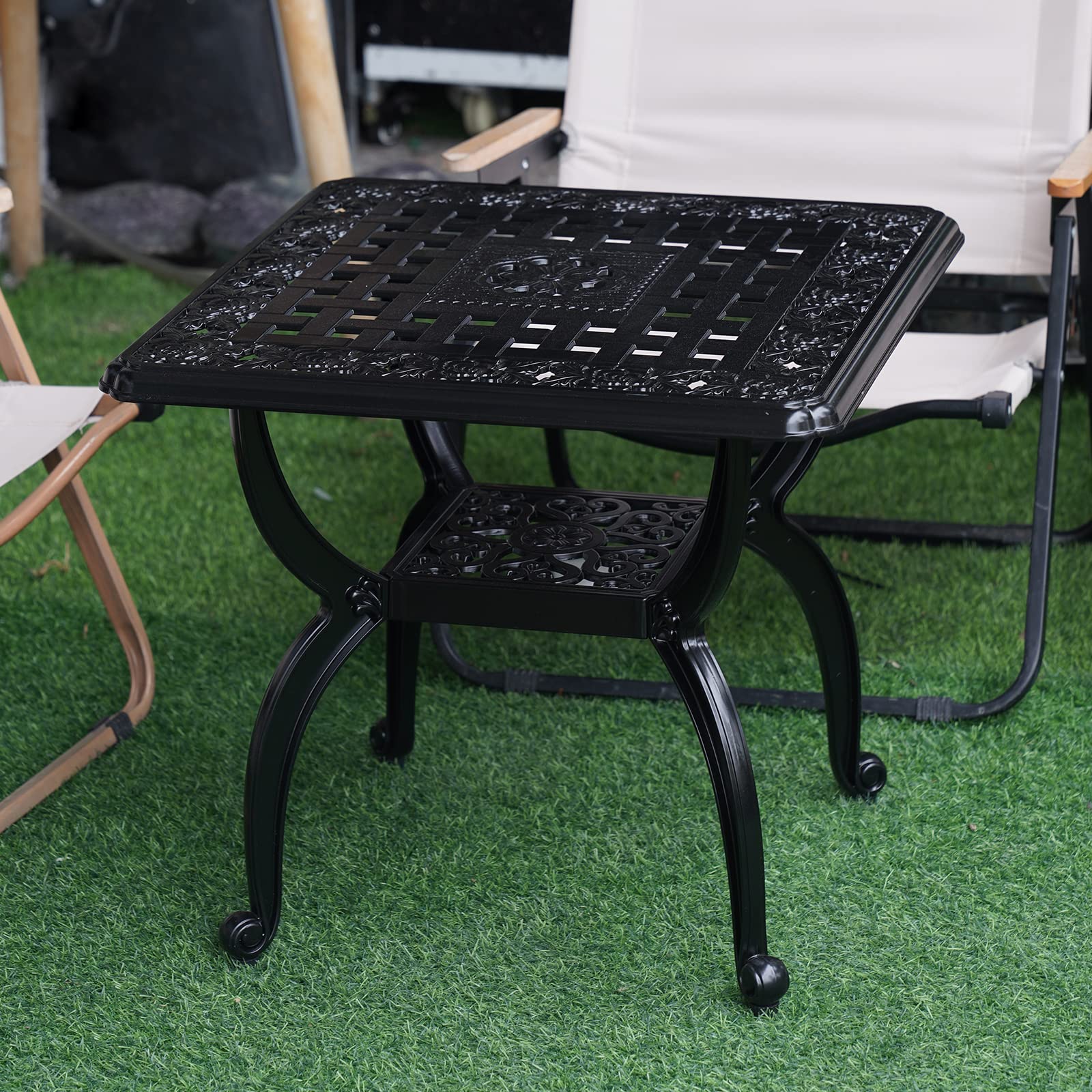 Indoor and outdoor ready: JARDIN DE CENTENNIAL table for balcony, porch, or patio