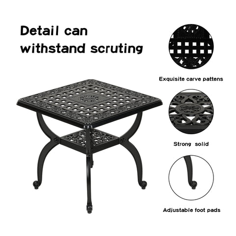 Versatile JARDIN DE CENTENNIAL end table suitable for snacks or small surfaces