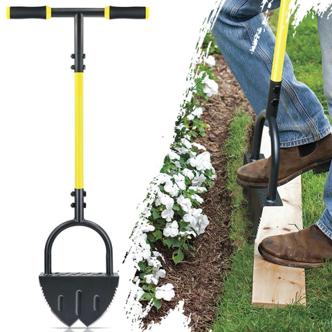 Jardineer Edger lawn tool manual with long handle for precise border edging