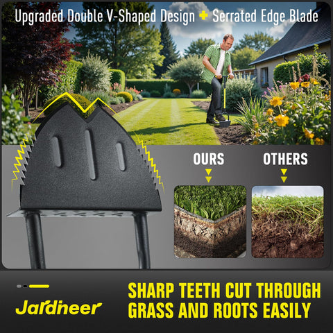 Jardineer Edger serrated edge blades for tougher edging tasks