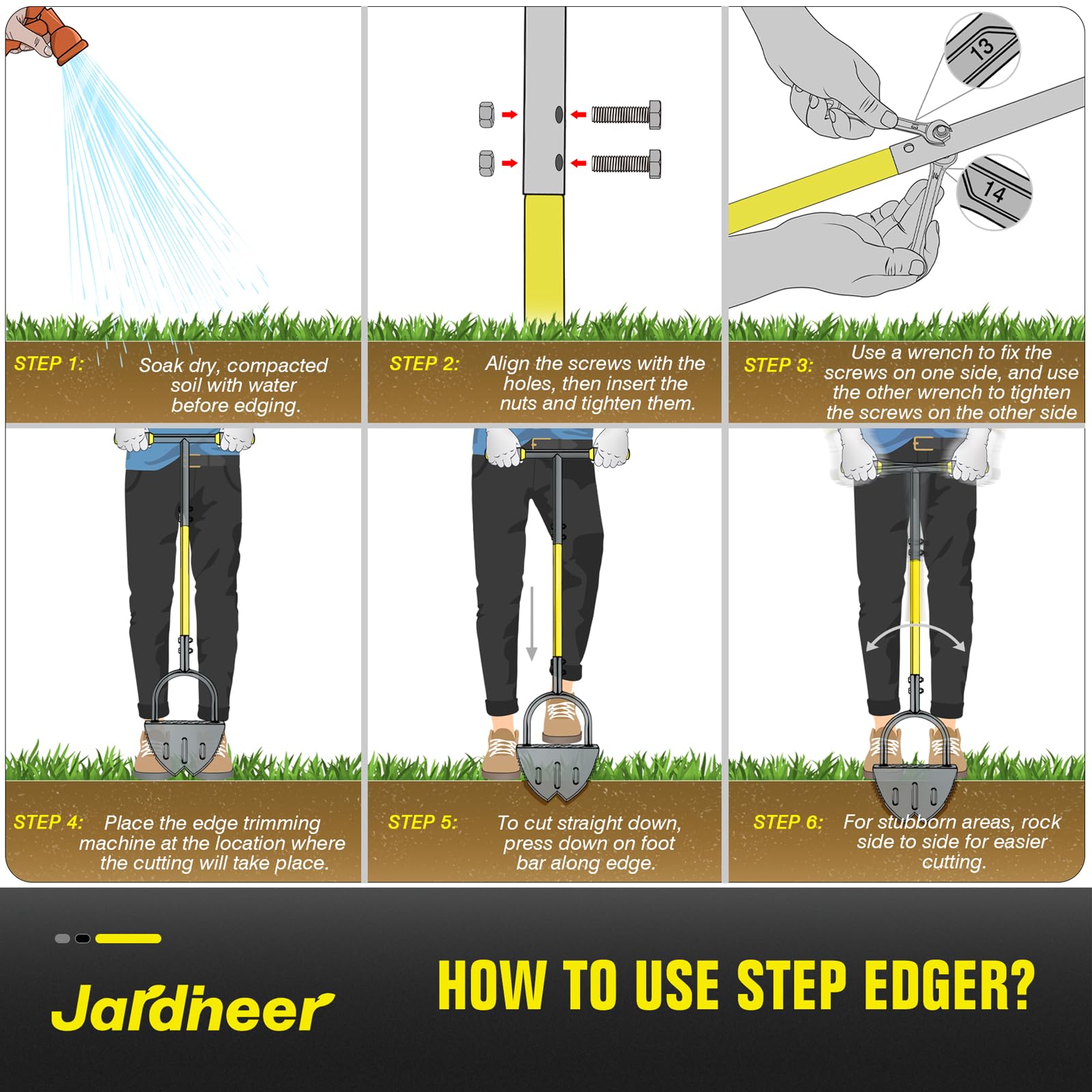 Jardineer Edger yard maintenance solution for clean borders and borders