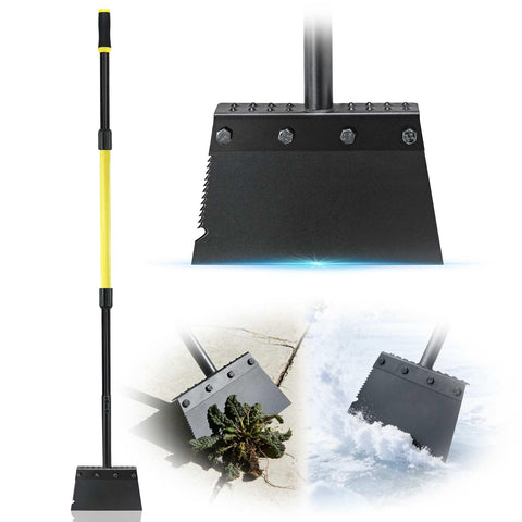 Jardineer flat shovel with 60 inch handle for back friendly yard work