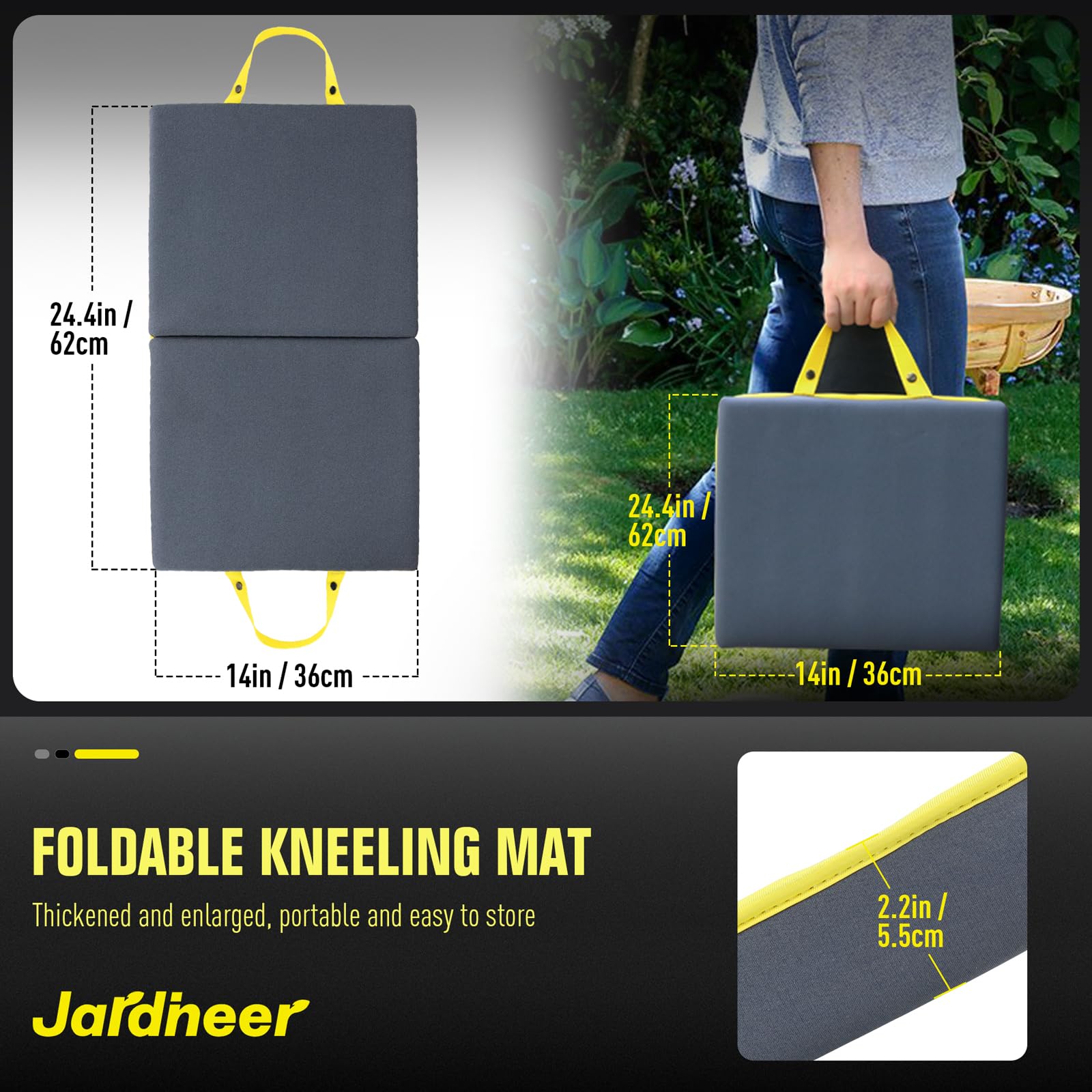Jardineer kneeling pad suitable for gardening and tiling tasks.