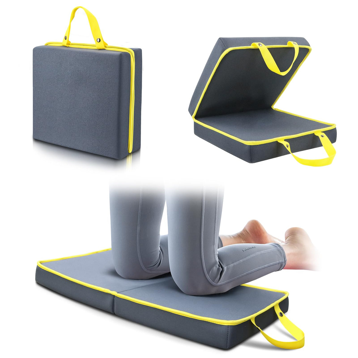 Jardineer kneeling pad open 24x13 inches for comfortable gardening sessions.