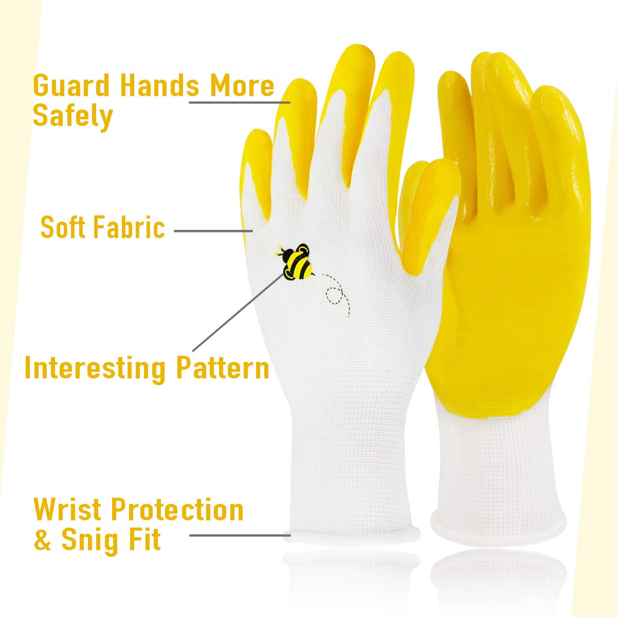 Jardineer leaf claws transfer debris to bin or wheelbarrow with ease.