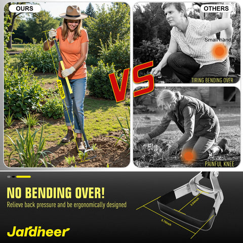 Jardineer push-pull hoe head ready for efficient weeding action