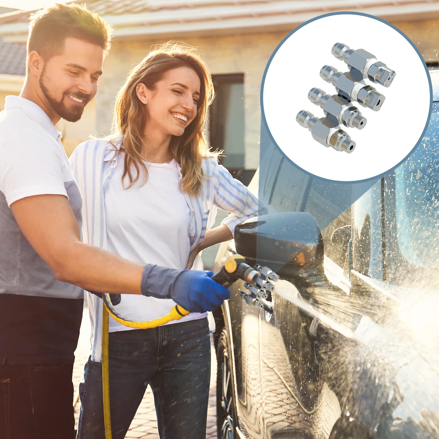 Jariko Jrod 2515 25-degree spray provides a gentler wash for larger surfaces