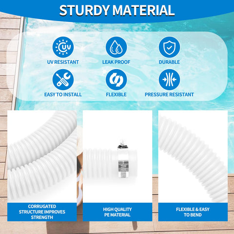 Two 59-inch hoses included for complete replacement.
