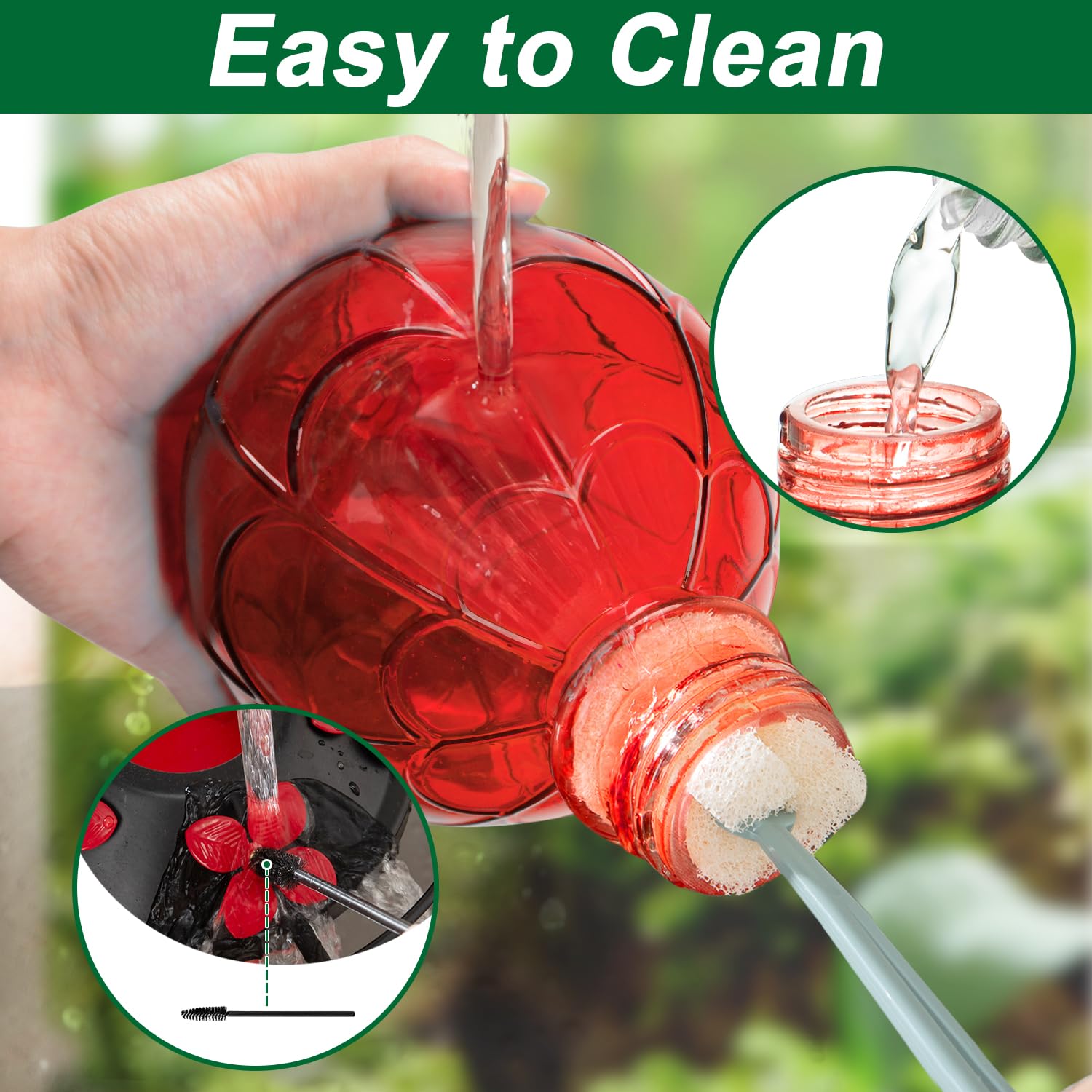 Jarkyfine wide-mouth opening for easy refills and cleaning.