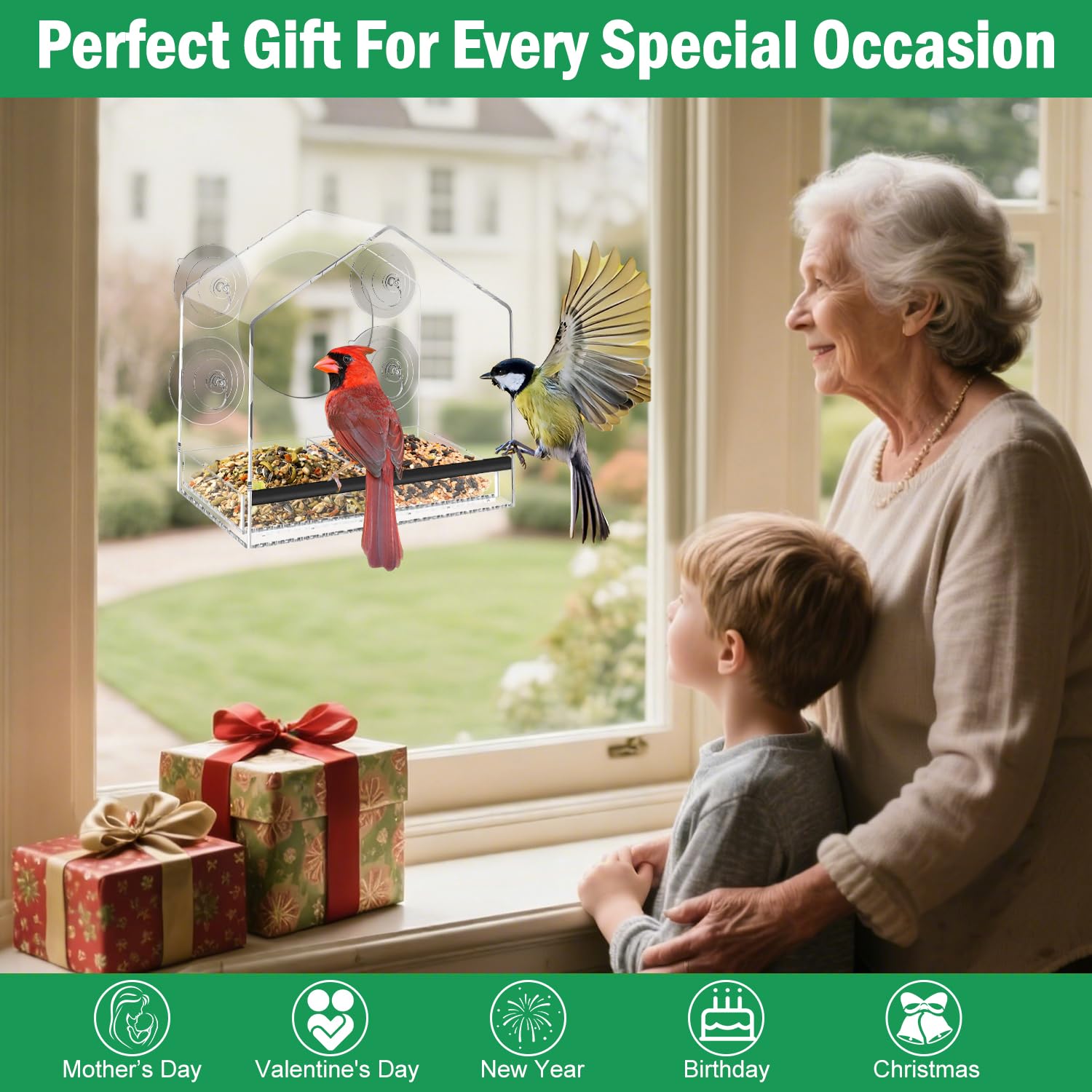 Gift-ready packaging of the Jarkyfine window feeder