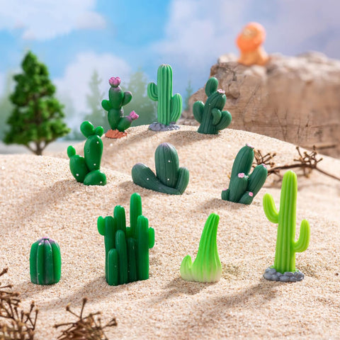 JARPSIRY cactus miniatures perfect for fairy gardens and terrarium scenes.