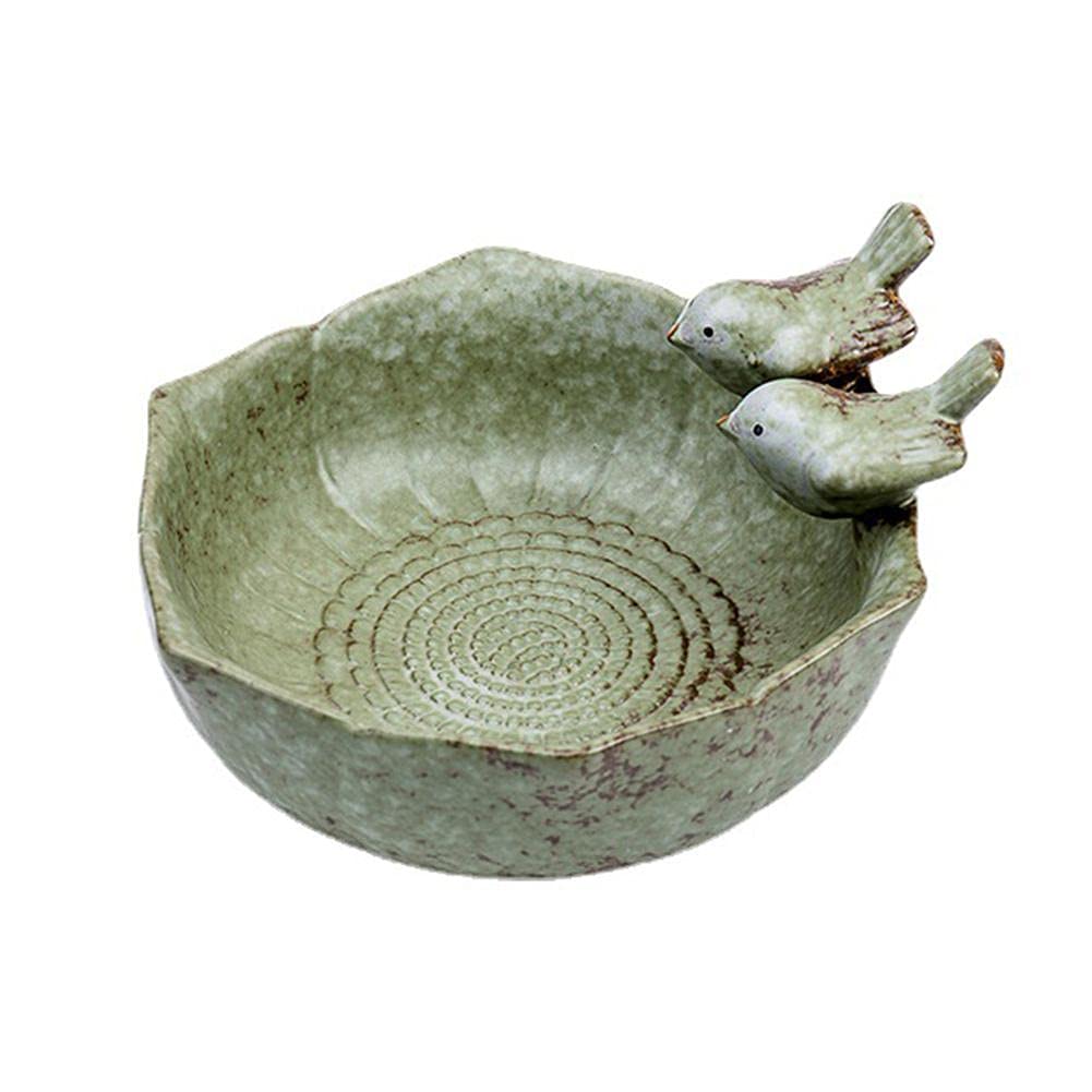 JARPSIRY ceramic birdbath exterior view for year-round outdoor use