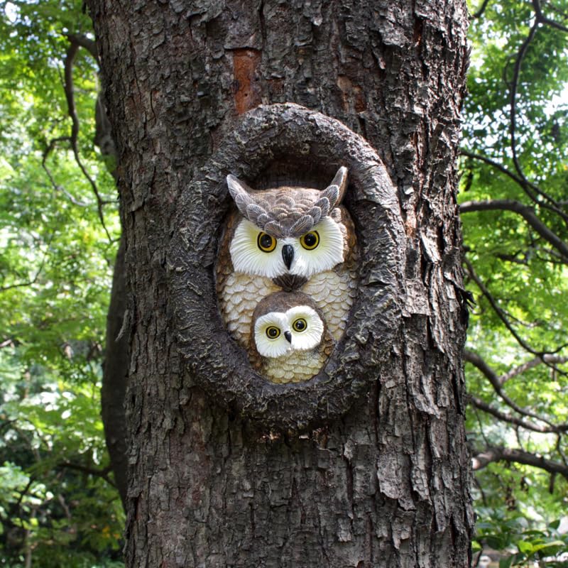 JARPSIRY garden figurines owl pair enriching outdoor spaces