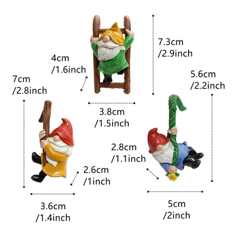 JARPSIRY detailed hand-painted gnome for porch decor