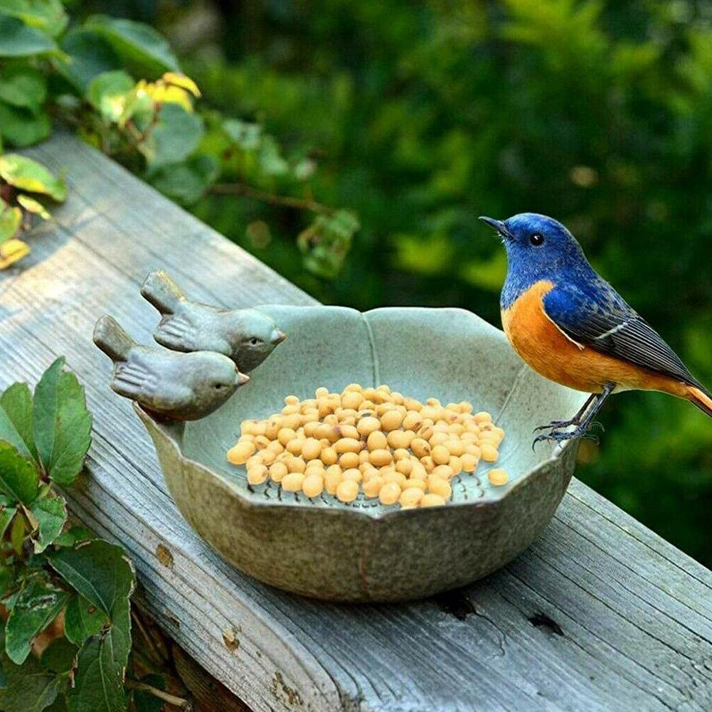 JARPSIRY heavy base keeps birdbath steady
