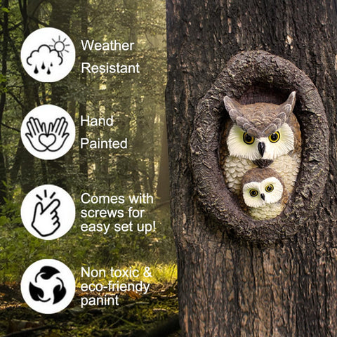 JARPSIRY outdoor owl decor weather-resistant for all seasons