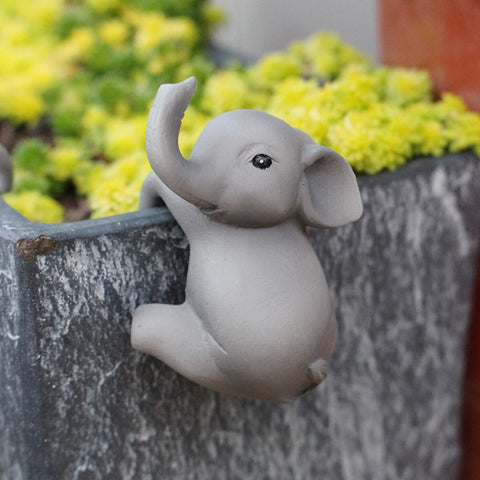JARPSIRY compact 2.5-inch elephants showcase versatile planter accents.