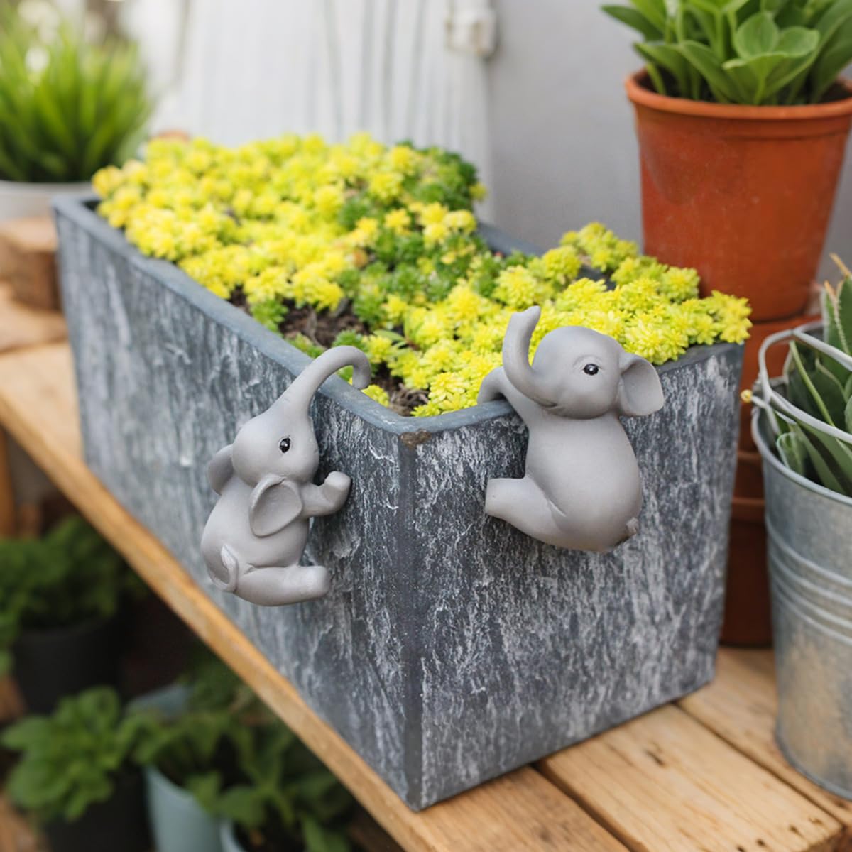 JARPSIRY weather-resistant design withstands outdoor conditions while remaining cute.
