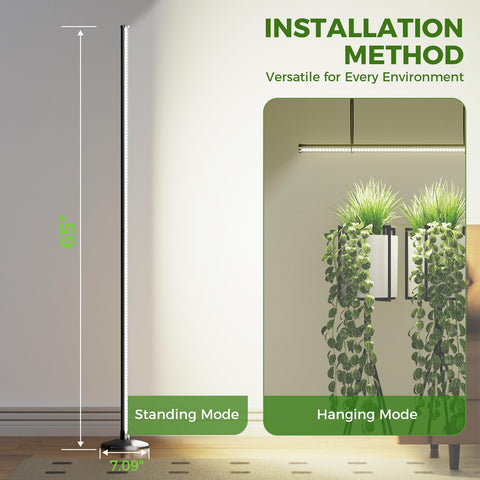 JarryStart 3 modes and 5 dim levels tailor lighting for various plants.
