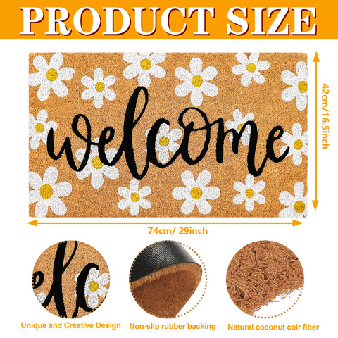 JarThenaAMCS 16.5 x 29 inch doormat for versatile indoor and outdoor use.