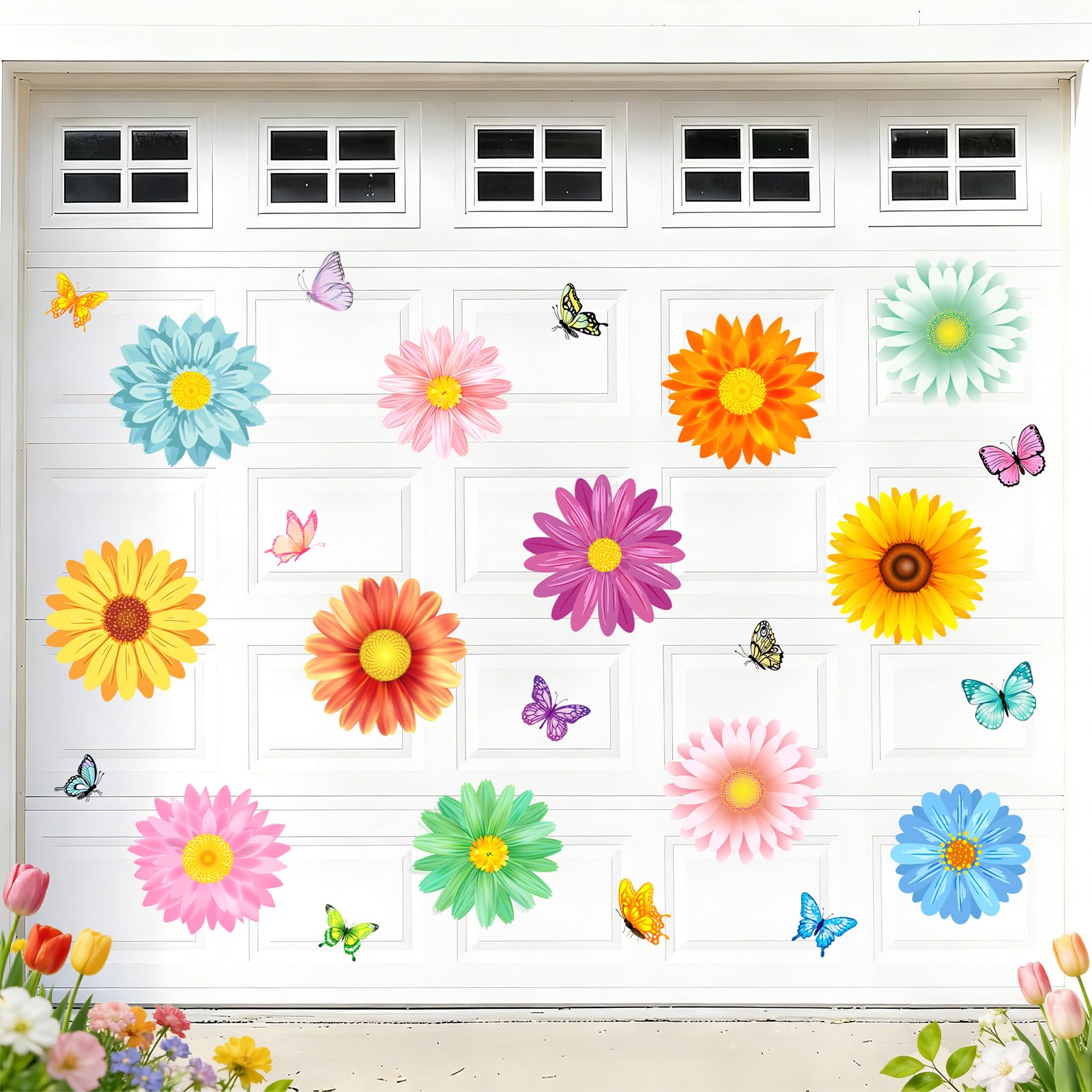 JarThenaAMCS daisy butterfly magnets for fridge decor and party atmosphere