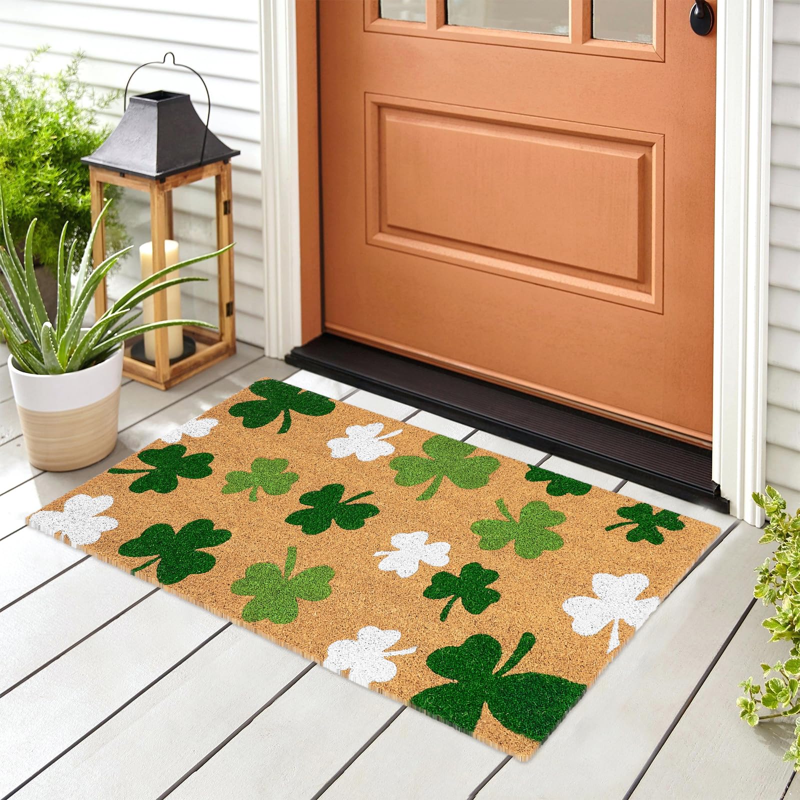 JarThenaAMCS 16x29 mat fits most doors for versatile entryway placement.