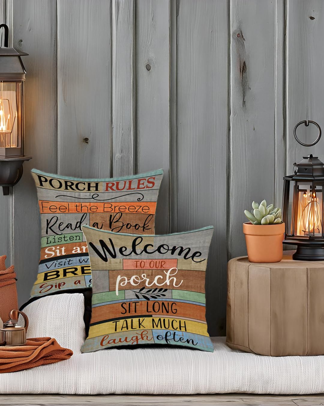 Jartinle front print porch pillow cover showcases vivid design for living spaces.