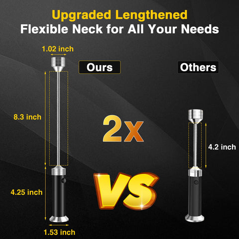 Jasee grill light with 360 degree adjustability for flexible lighting.