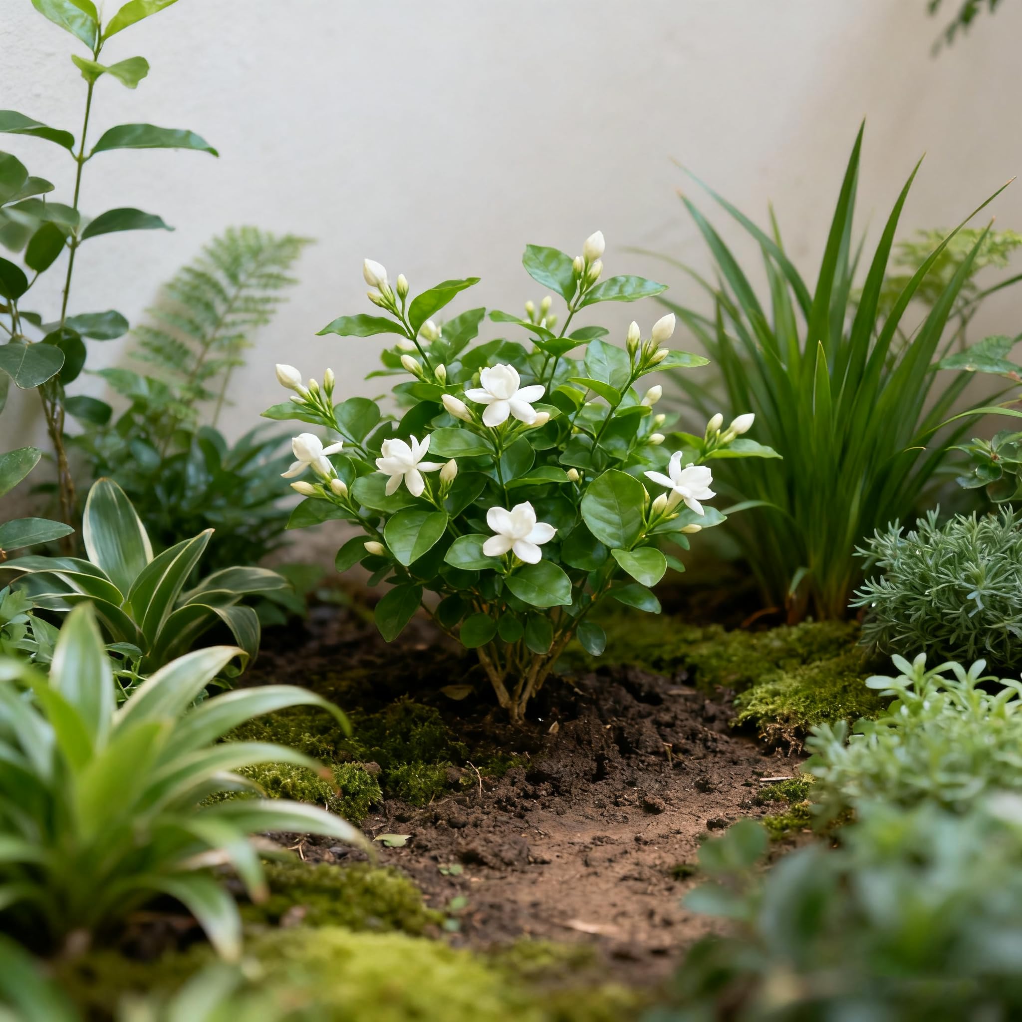 Jasmine Flower Seeds container-gardening setup on a patio