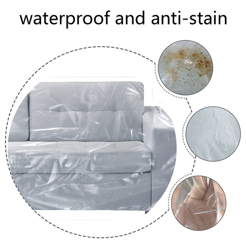Jassoka waterproof plastic loveseat cover is durable for daily spills.