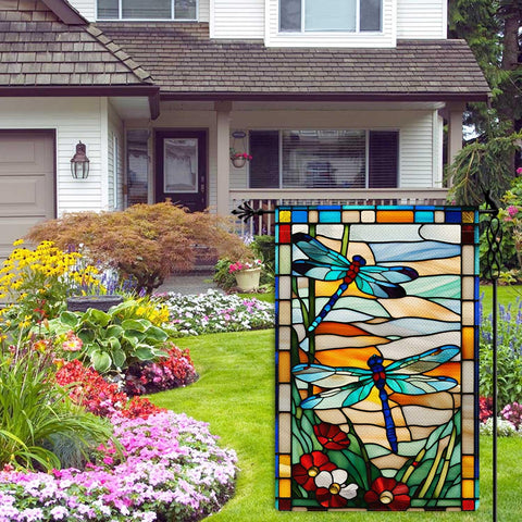 Jauageon burlap-polyester fabric flag delivering texture and durability outdoors.