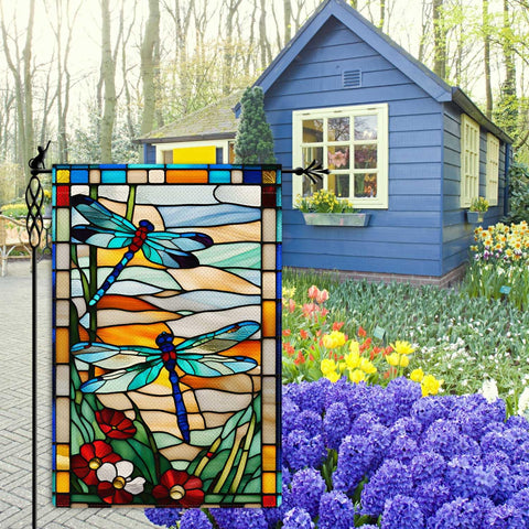 Jauageon weatherproof garden flag suitable for all-season outdoor display.