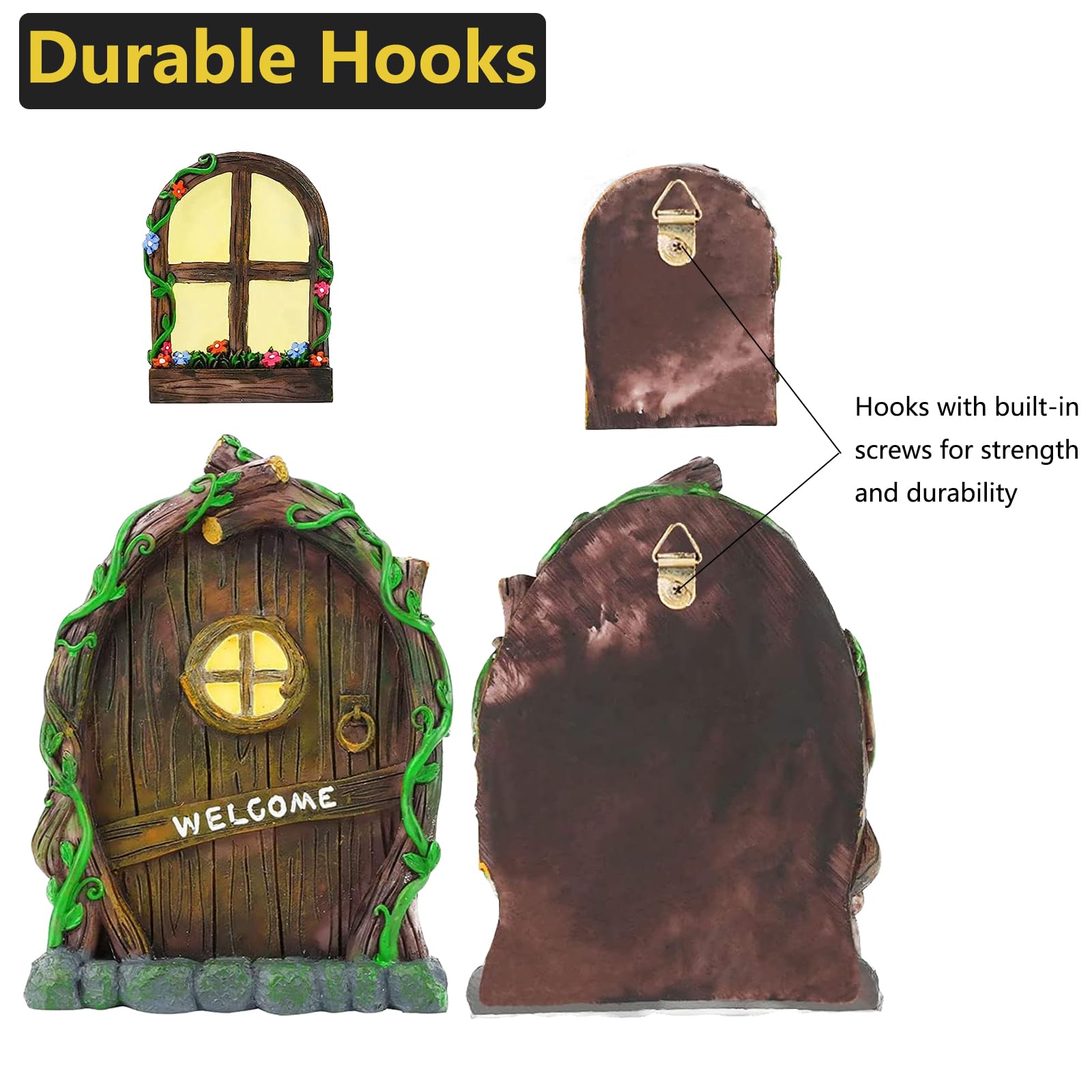 Jauay miniature garden ornament pack lets you expand a fairy world with accessories.