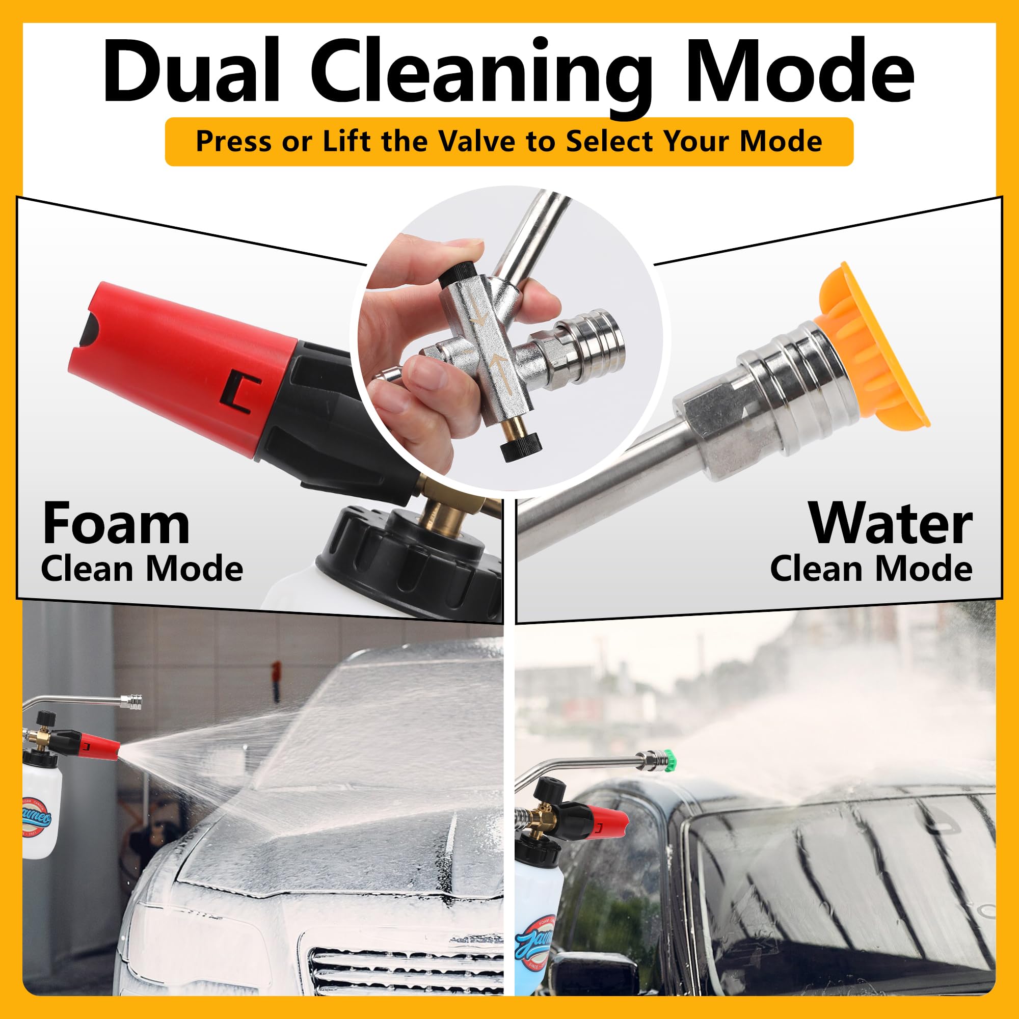 Javneo foam cannon kit universal fit with M22-14mm and M22-15mm adapters