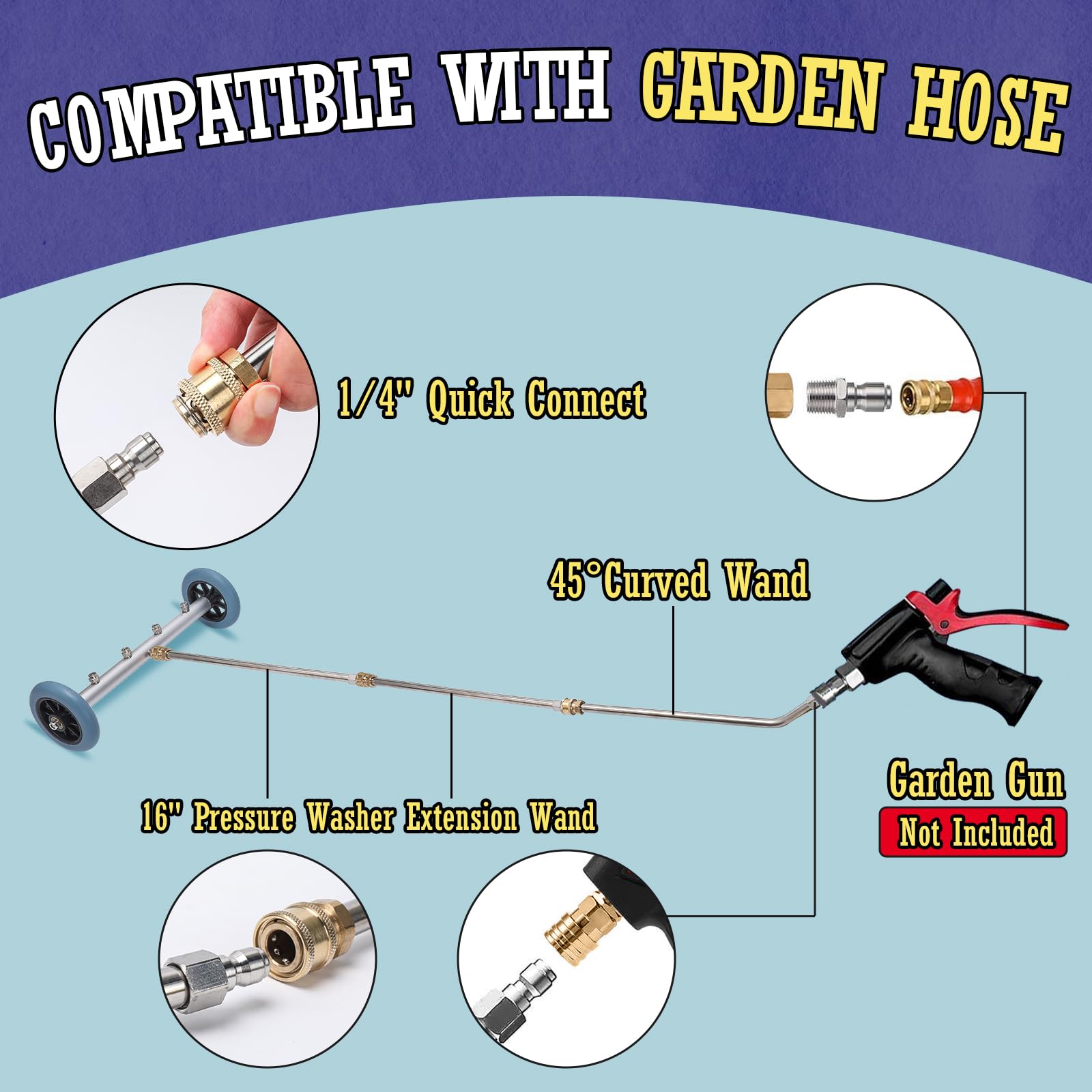 Javneo underbody attachment with quick-connect fittings enables fast, simple setup.