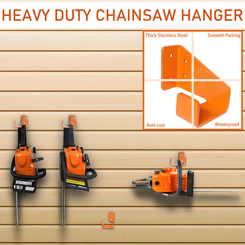 Jawulija heavy-duty holder with three hanging options saves garage floor space.