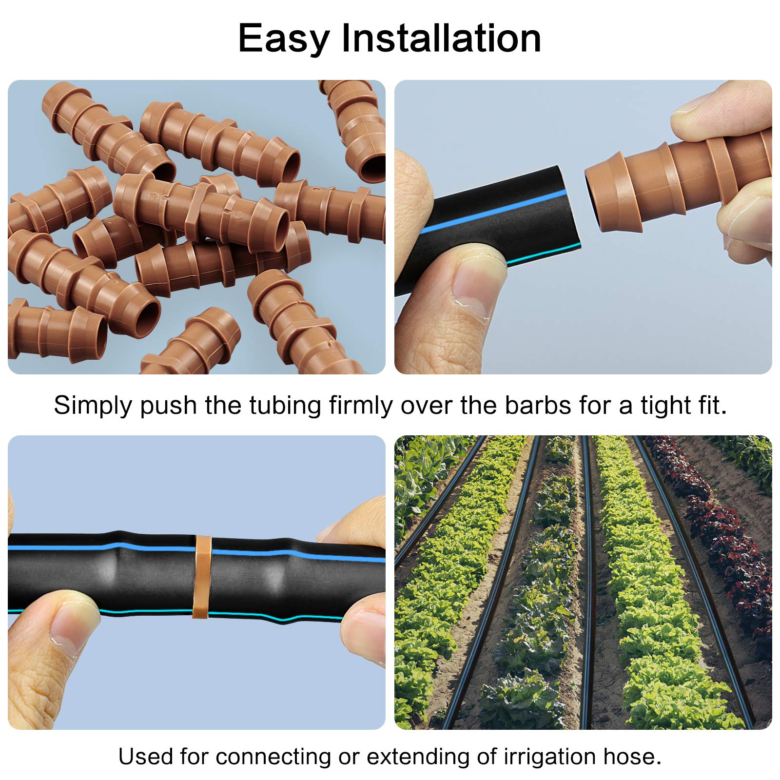 JAYEE durable plastic barbed connector designed for long-lasting irrigation