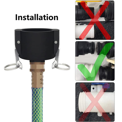 Jayen hassle-free tote setup for simple IBC to hose transitions.